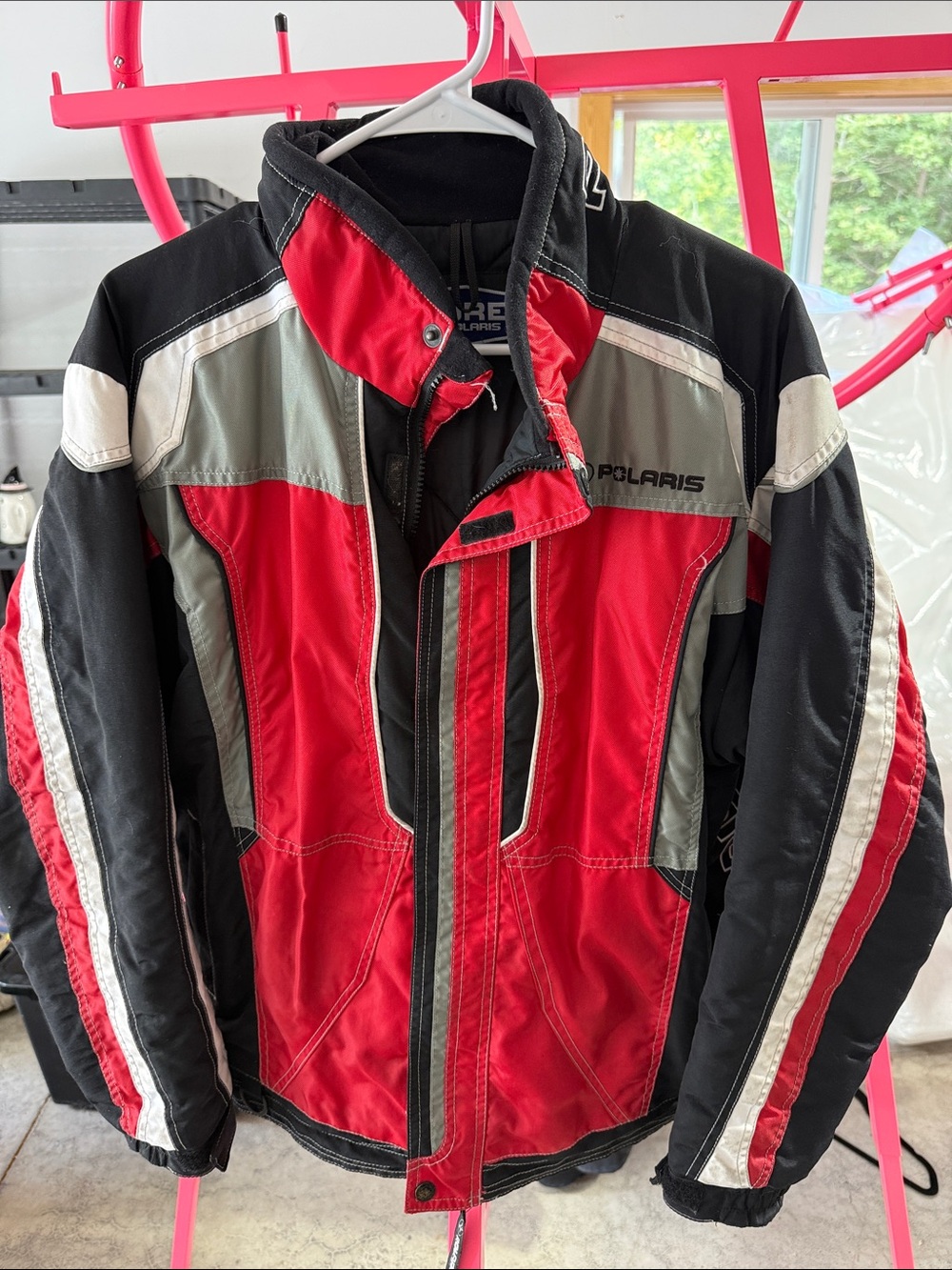 Polaris Men's Red, Black & Gray Ski Jacket — Insulated Snow Shell